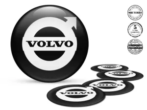 Volvo Adesivo su Cerchi Design Silicone Alta Qualità